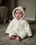 Ivory Teddy Welsoft Hooded Romper