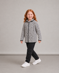 Taupe Dot Sherpa Zip Cardigan