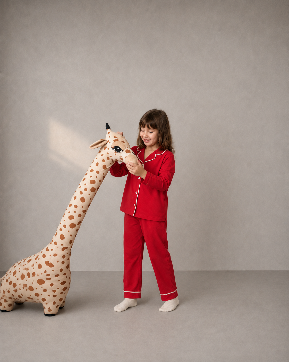 Red Cotton Pajama Set