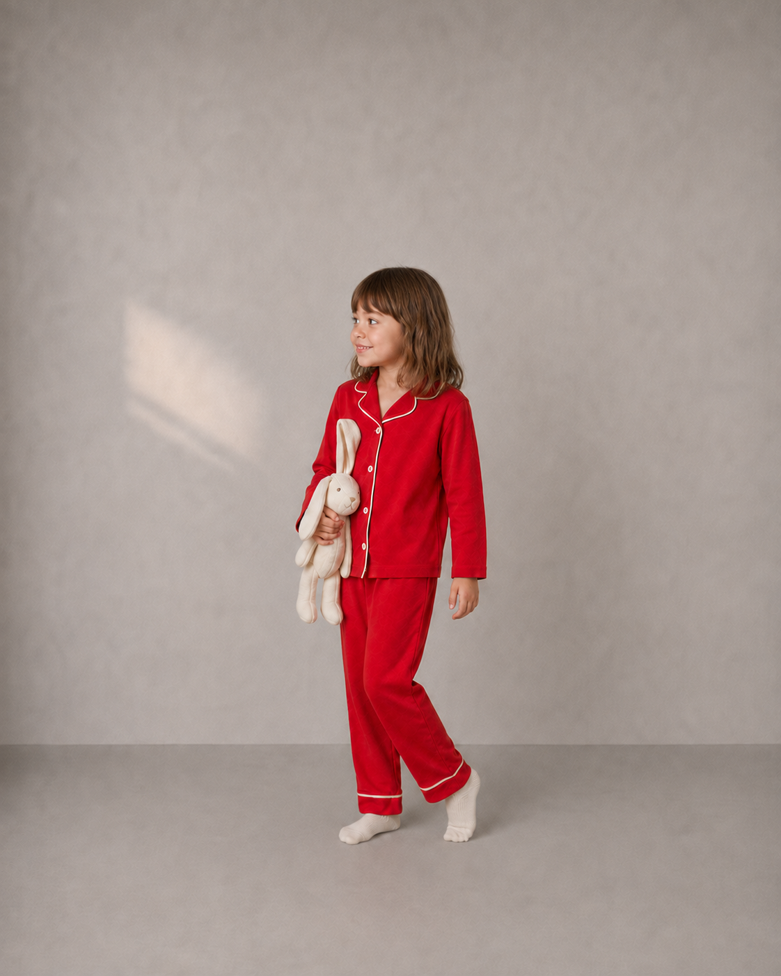 Red Cotton Pajama Set