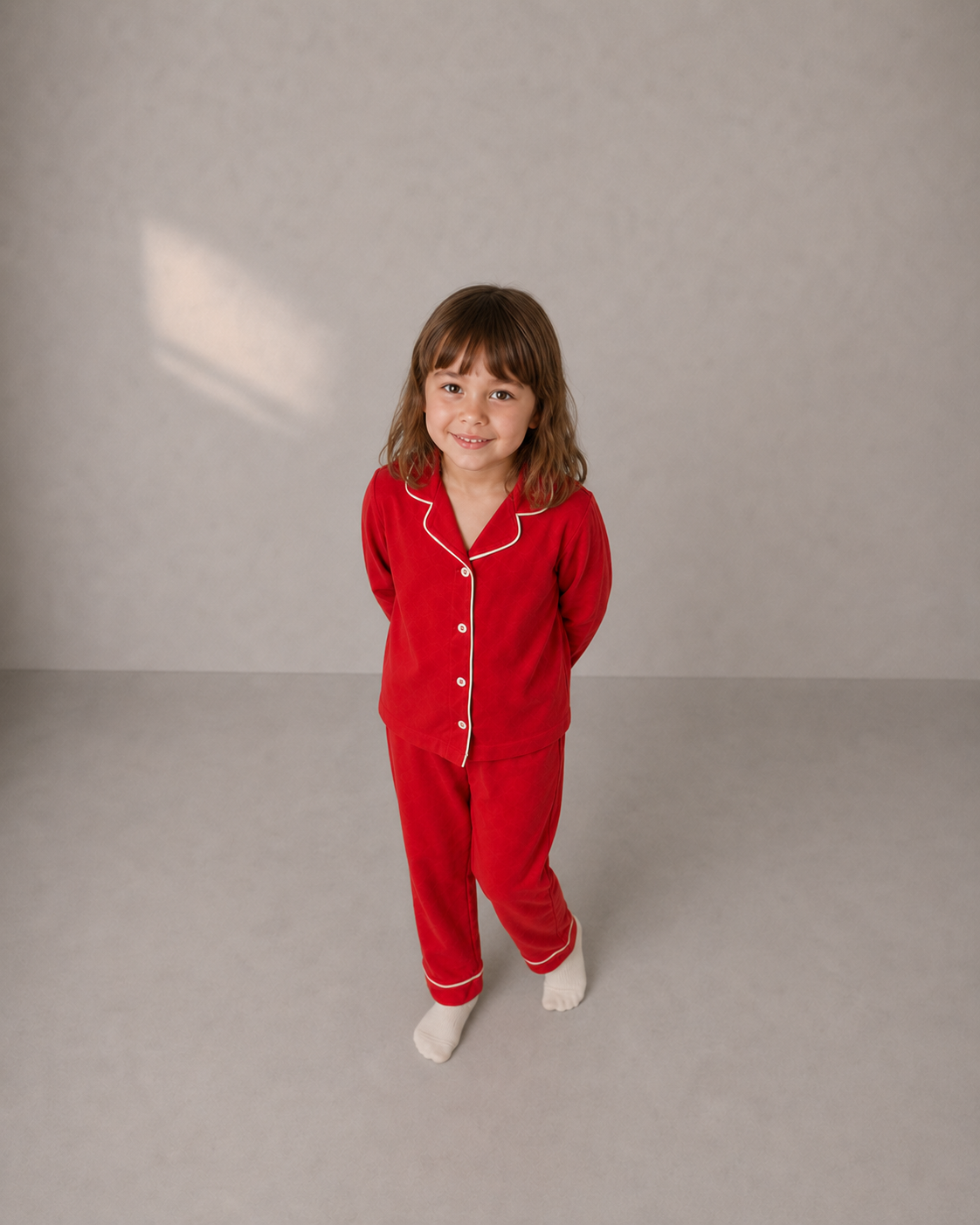 Red Cotton Pajama Set