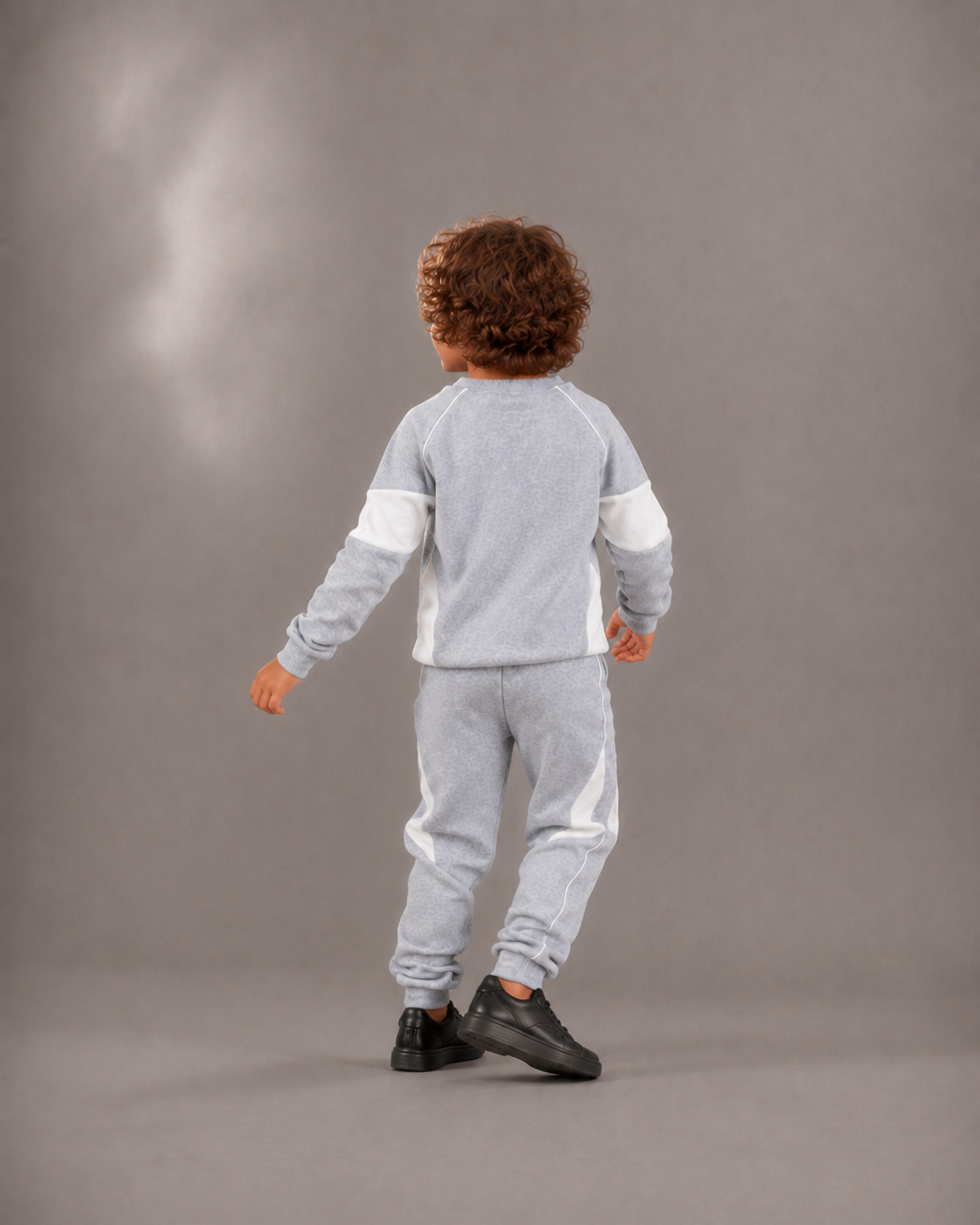 Heather Grey Cotton Blend Sweat Set