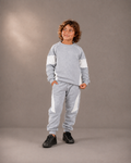 Heather Grey Cotton Blend Sweat Set