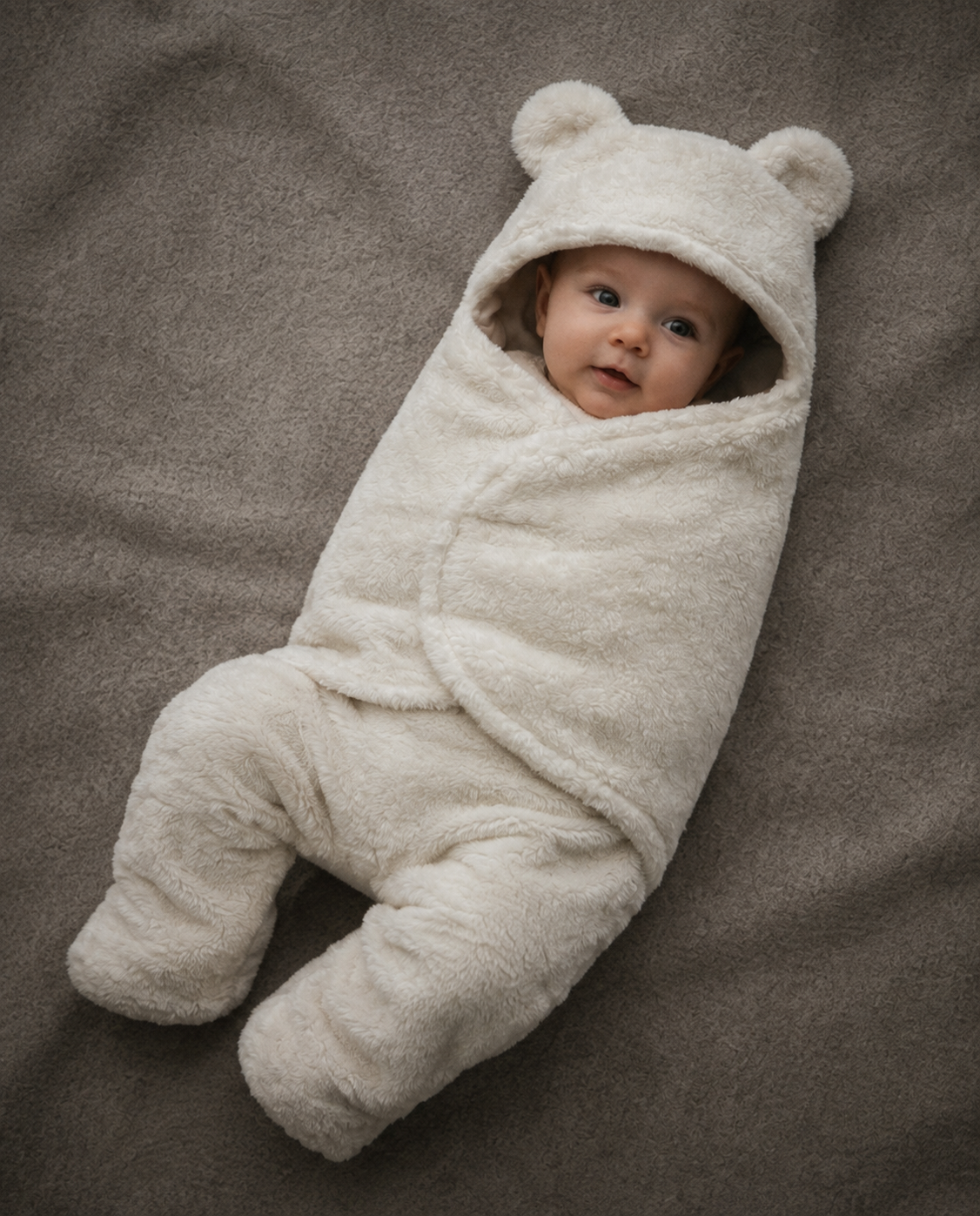 Ivory Little Bear Welsoft Baby Wrap