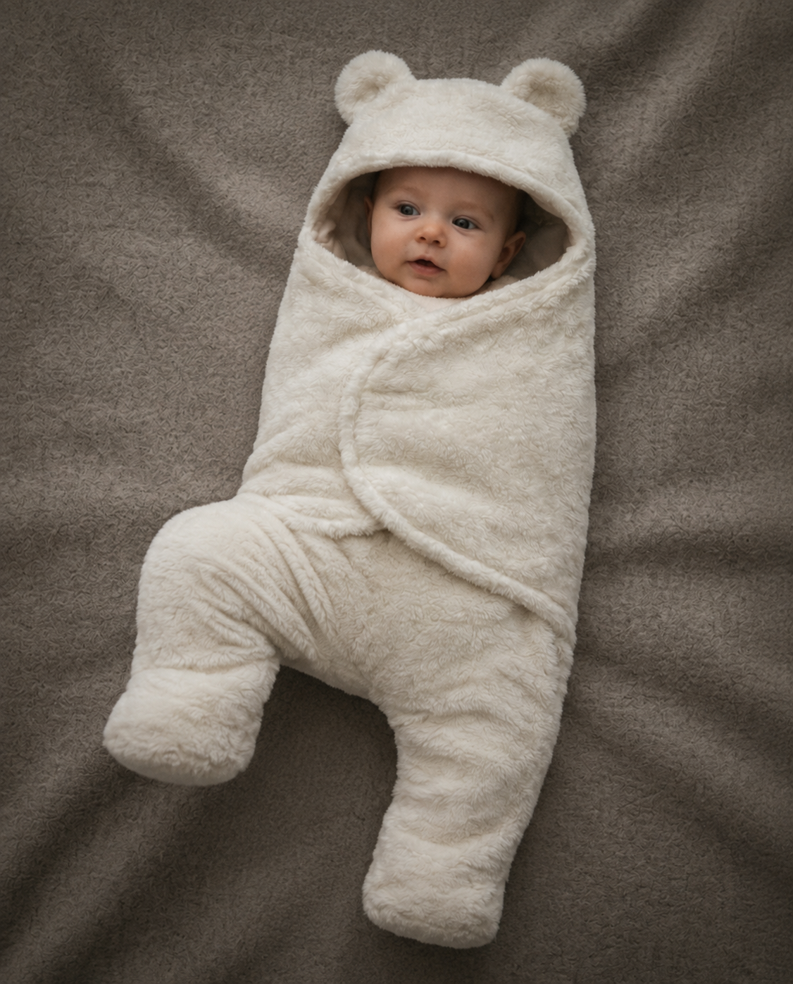 Ivory Little Bear Welsoft Baby Wrap