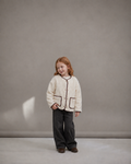 Ivory Cozy Trim Welsoft Cardigan